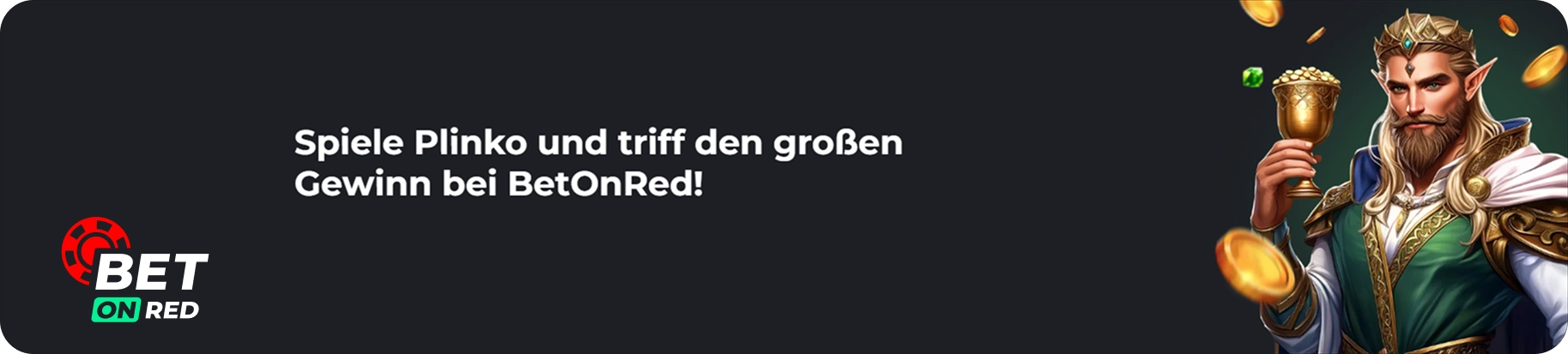 Plinko Werbebanner von BetOnRed