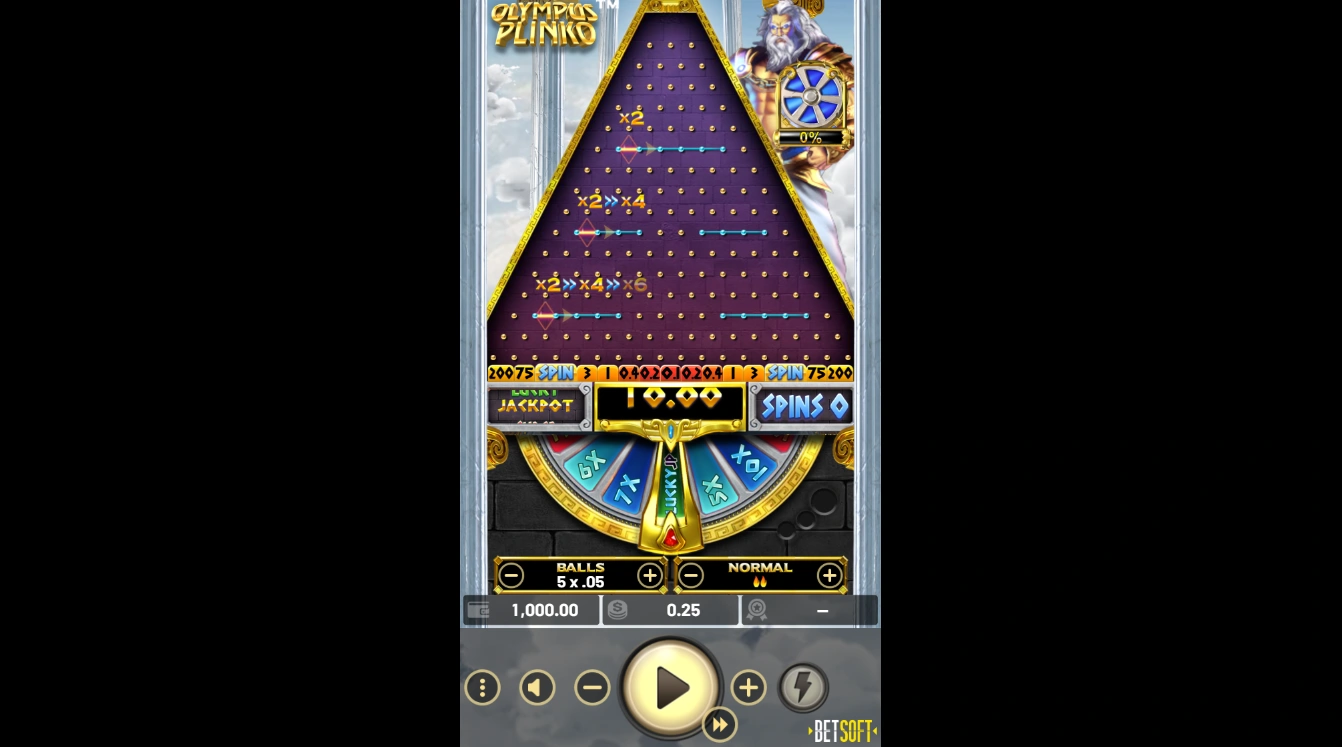 Cashed Casino Olympus Plinko Demo Spiel