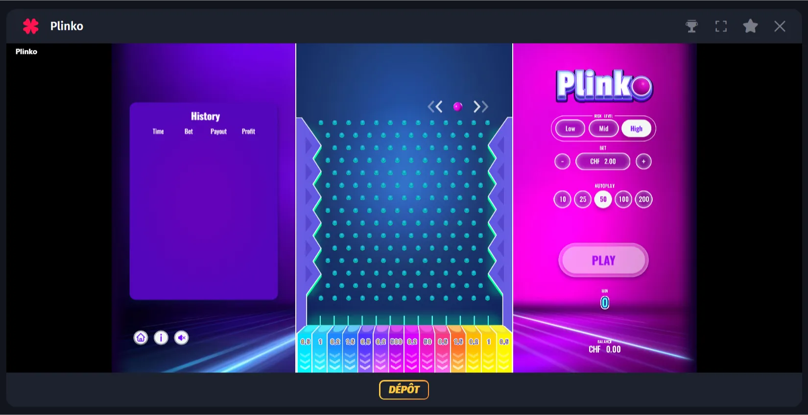 Jeu Ela Games Plinko WinShark Casino